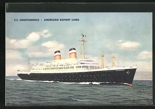 AK Passagierschiff S. S. Independence vor der Küste