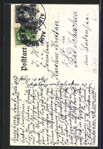 Künstler-AK Richard Klein: Soldat in Uniform, Wappen, 1915
