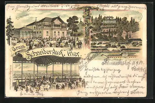 Lithographie Trier, Restaurant Schneidershof