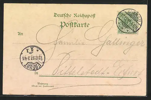 Lithographie Adenau, Hohe Acht, Marktplatz, Nürburg