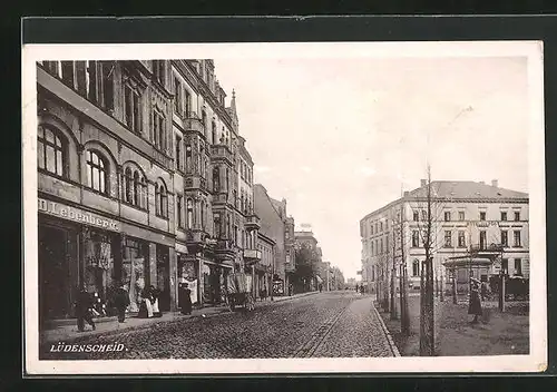 AK Lüdenscheid, Strasse am Hotel zur Post