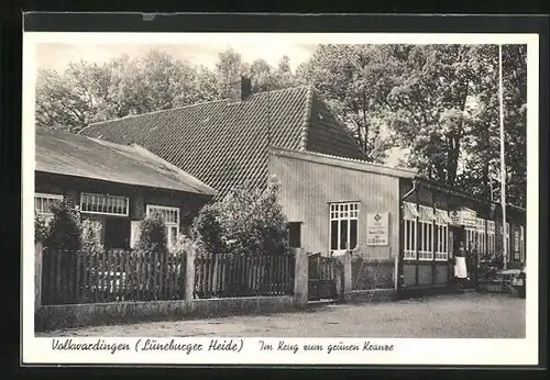 AK Volkwardingen, Gasthaus Im Krug zum grünen Kranze