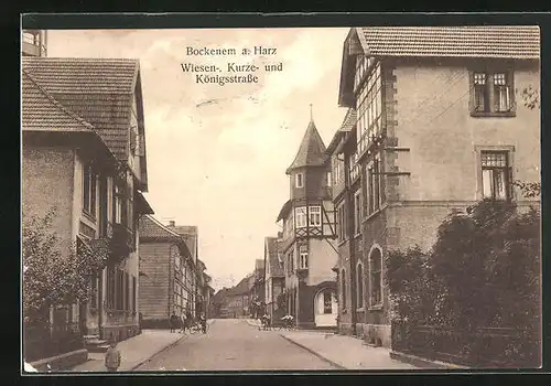 AK Bockenem a. Harz, Wiesen-, Kurze- und Königsstrasse