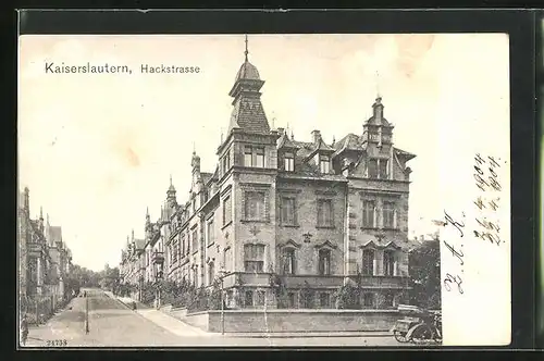 AK Kaiserslautern, Herrschaftliche Gebäude in der Hackstrasse