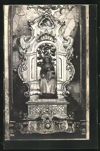 Foto-AK Ottobeuren, Statue der heiligen Maria im Kloster