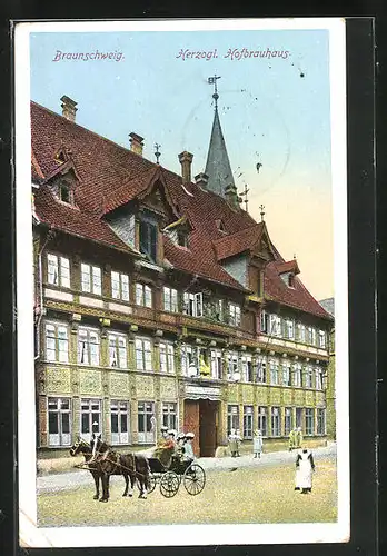 AK Braunschweig, Gasthof Herzogliches Hofbräuhaus