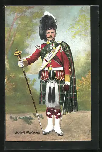 AK Seaforth Highlander, Britischer Soldat im Kilt