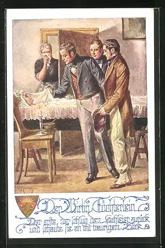 Künstler-AK Franz Kuderna: Der Wirtin Töchterlein