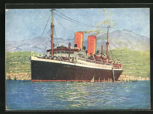 Künstler-AK Passagierschiff Sierra Cordoba, Norddeutscher Lloyd Bremen