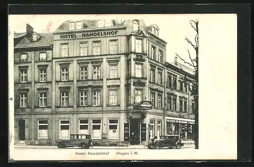 AK Hagen i. W., Hotel Handelshof