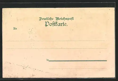 Lithographie Hüllen, Restaurant Kaiserhof H. Hagemann