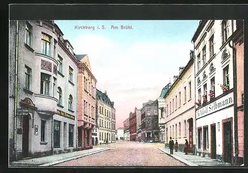 AK Kirchberg i. S., Strasse am Brühl