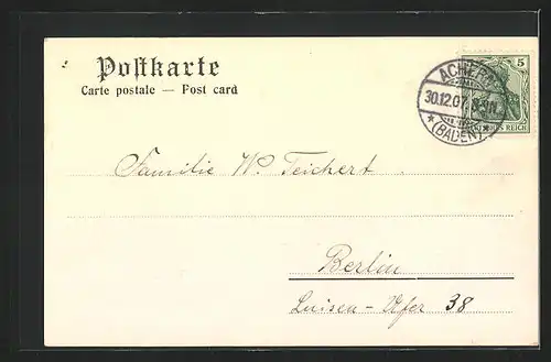 AK Achern, Evang. Pfarrhaus mit Kleinkind