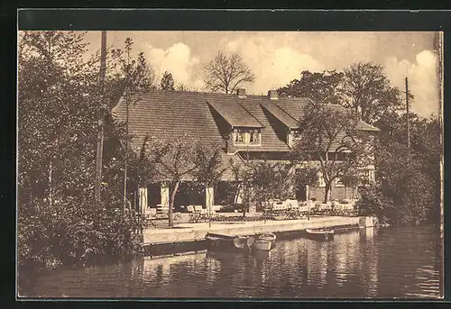 AK Diepholz, Gasthaus u. Pension Stadt Osnabrück, Gartenansicht