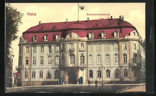 AK Mainz, Gouvernementsgebäude am Hauptplatz