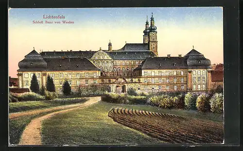 AK Lichtenfels, Schloss Banz von Westen