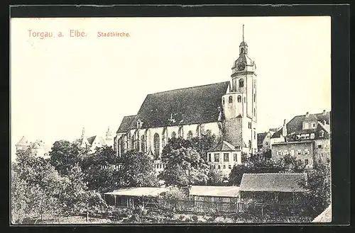 AK Torgau a. Elbe, Stadtkirche