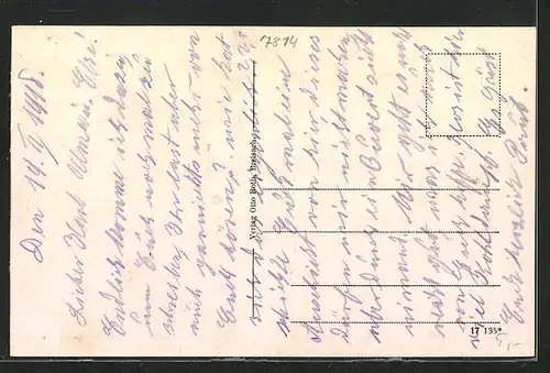 AK Breisach, Totalansicht im Abendrot