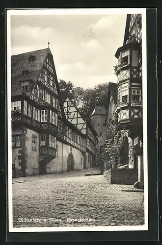 AK Miltenberg a.Main, Strassenpartie am Schnatterloch