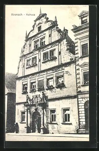 AK Kronach, Ansicht des Rathauses