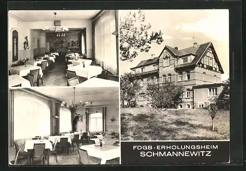 AK Schmannewitz, FDGB Erholungsheim, Gasthof