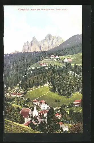 AK St. Peter, Blick auf den Ort im Villnöstal