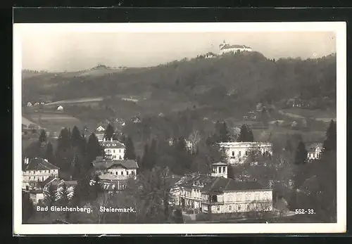 AK Bad Gleichenberg, Ortspartie gegen Schloss