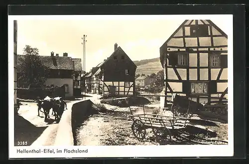 AK Hellenthal-Eifel, Fachwerkhäuser im Ortskern