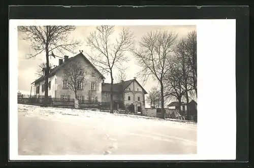 AK Jöhstadt i. Erzgeb., Landheim der Leipziger Nicolaischule im Schnee