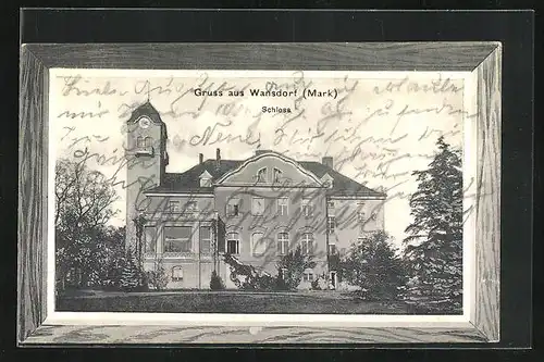 AK Wansdorf, Ansicht vom Schloss