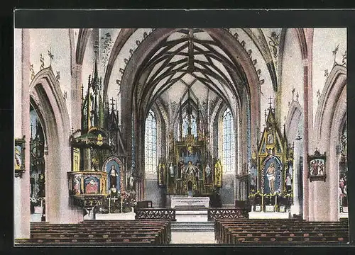 AK Frontenhausen, Inneres der Pfarrkirche