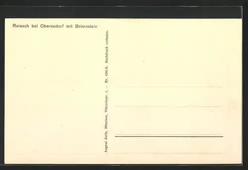 AK Reisach /Oberaudorf, Ortschaft mit Brünnstein