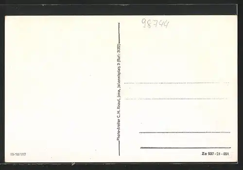 AK Oberweissbach, Kirchberg mit dem Fröbelturm