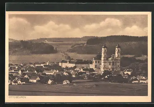 AK Ottobeuren, Ort mit Kirche und Kloster
