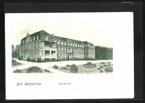 AK Bad Lippspringe, Totalansicht des Marienstiftes