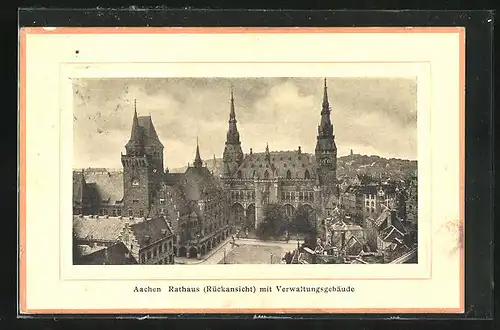 AK Aachen, Rathaus mit Verwaltungsgebäude