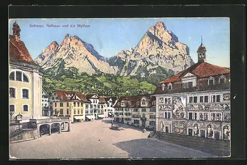 AK Schwyz, Rathaus und die Mythen