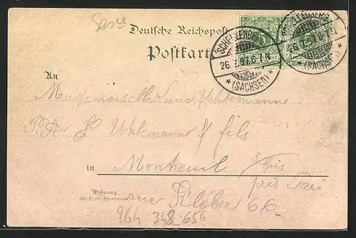 AK Augustusburg, Kunnerstein, Ortsansicht