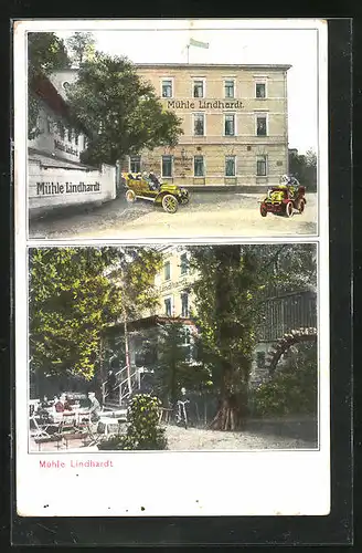 AK Naunhof, Gasthaus Mühle Lindhardt