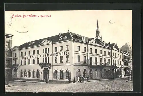 AK Aachen-Burtscheid, Hotel Rosenbad