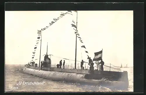 AK U-Boot Deutschland vor der Küste