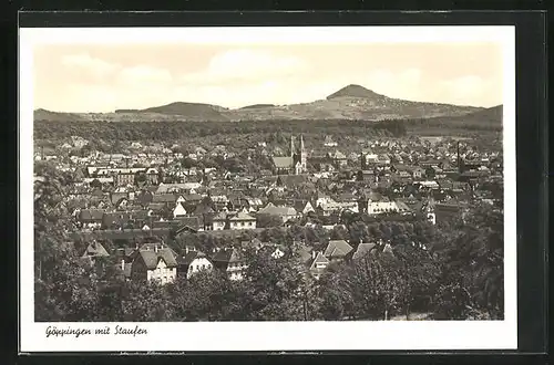 AK Göppingen, Totalansicht mit Staufen