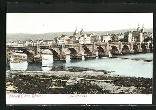 AK Koblenz am Rhein, Moselbrücke