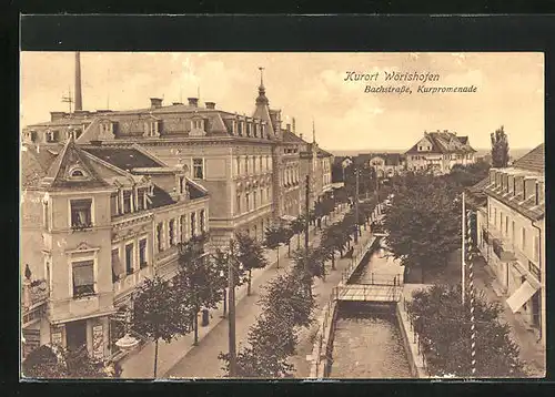 AK Wörishofen, Café an der Kurpromenade in der Bachstrasse