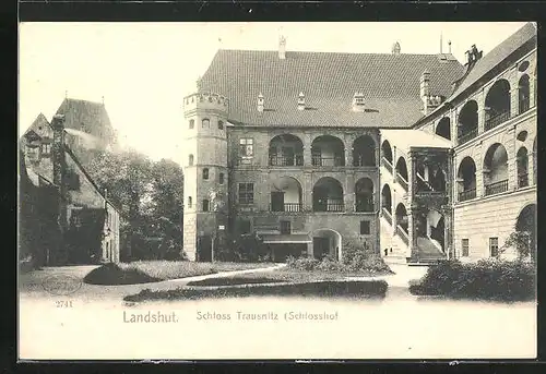 AK Landshut, Schloss Trausnitz, Schlosshof