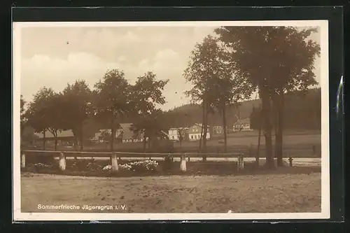 AK Jägersgrün i. V., Strassenpartie gegen Ortskern