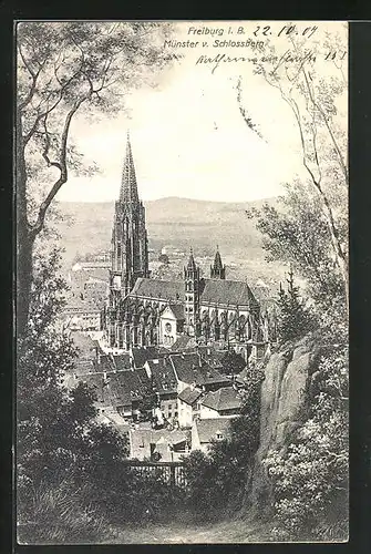 AK Freiburg i. B., Münster v. Schlossberg