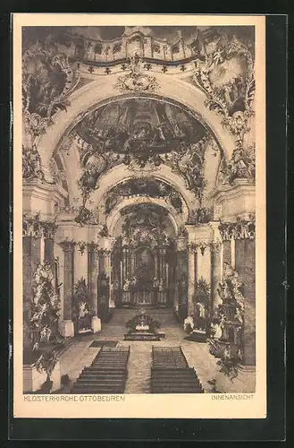 AK Ottobeuren, Klosterkirche Innenansicht