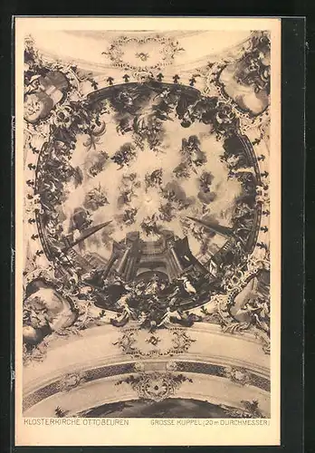 AK Ottobeuren, Klosterkirche, Grosse Kuppel