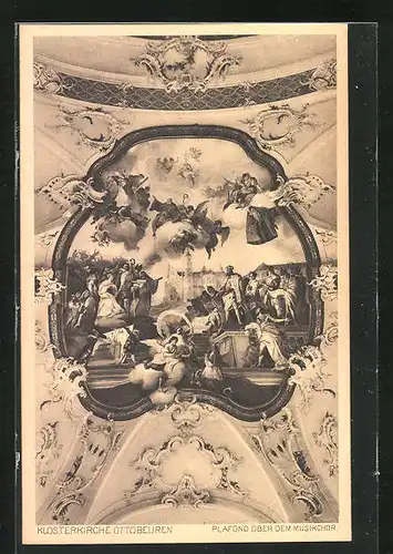 AK Ottobeuren, Klosterkirche, Plafond über dem Musikchor